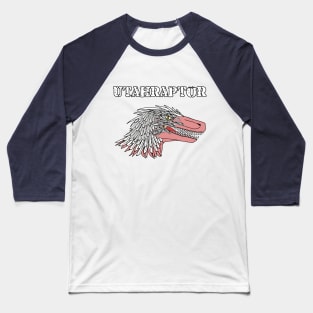 Utahraptor Head Print Baseball T-Shirt